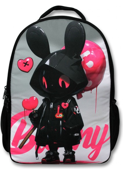 Erkek Çocuk Okul Sırt Çantası - Bunny - Siyah Pembe - 5106 (7 Yaş ve Üzeri) fiyatları