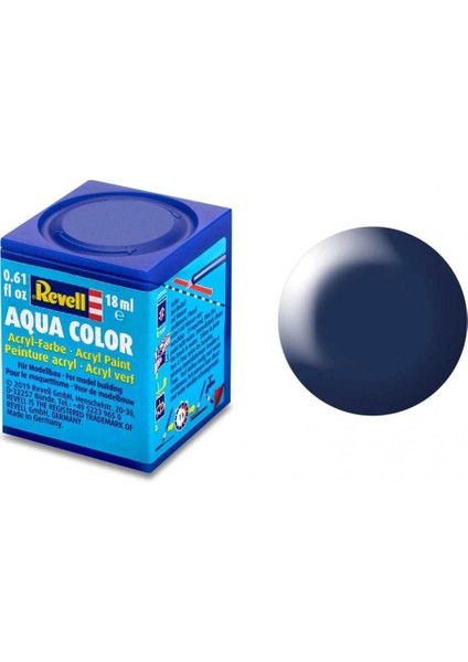 Revell 350 - Aqua Color Dark Blue - Silk Boya - 18 ml