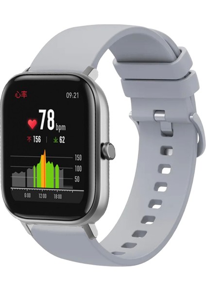 Amazfit Gts Gts2 Gts3 Gts4 ile Uyumlu Kordon Jel Silikon Tokalı Kayış