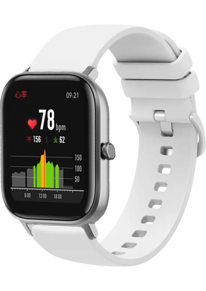 Amazfit Gts Gts2 Gts3 Gts4 ile Uyumlu Kordon Jel Silikon Tokalı Kayış