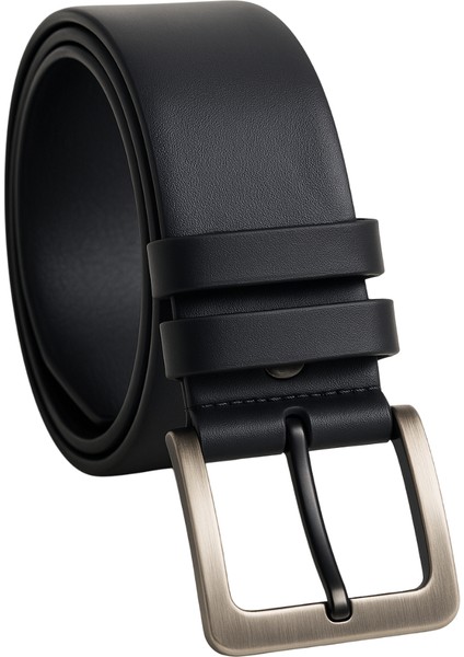 Erkek Kemer Siyah 2'li Kot ve Kumaş Pantolon Kemeri modelleri