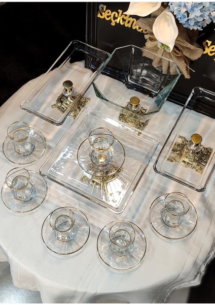 Seçkinev Alya Gold Sunum Set 16 Parça Bardak&tabak fırsatları