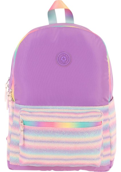 Brush Üç Bölmeli Kız Çocuk Mor Çok Renkli Okul Çantası - K1822 fiyatları
