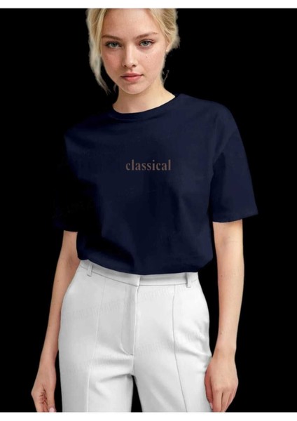 Oversize T-Shirt Baskılı Laci Renk