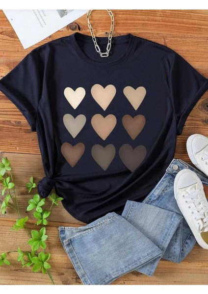 Oversize T-Shirt Baskılı Laci Renk
