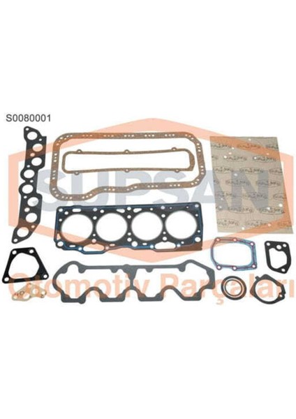 S0080001 Motor Takım Conta Palio Tipo Uno Marea 1.4 Keçesiz Skc Lı