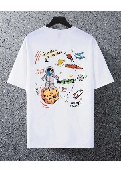 Oversize T-Shirt Baskılı Beyaz Renk fiyatları