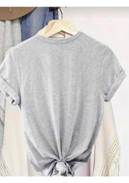 Oversize T-Shirt Broklıyn Baskılı Gri Renk fiyatları