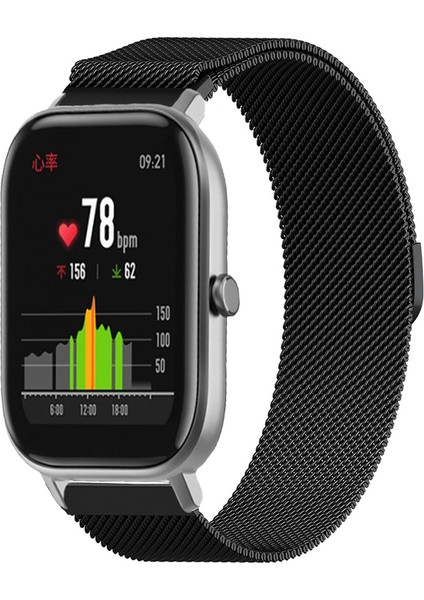 Amazfit Gts Gts2 Gts3 Gts4 Uyumlu Kordon Hasır Metal Örgü Mıknatıslı Milano Kayış