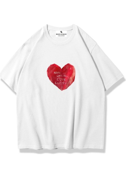 Unisex Oversize Please Write Me A Love Letter T-Shirt