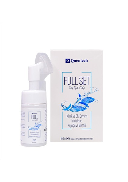 Full Set Kirpik ve Göz Çevresi Temizleme Köpüğü ve Mendili