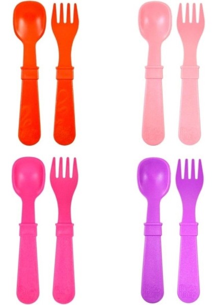 4'lü Çatal & Kaşık Seti Cherry
