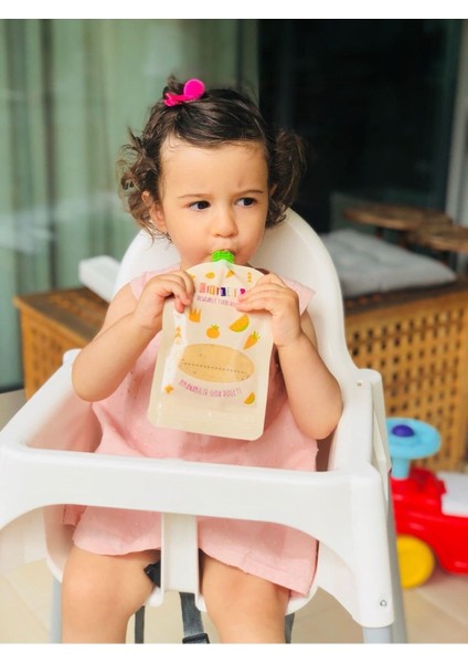 Yıkanabilir Gıda Poşeti 150 ml 5'li Set – BPA, PVC ve Fitalat İçermez, Kolay Temizlenir, 6 Ay Üzeri Bebekler İçin modelleri
