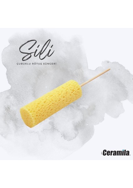 Sili 3025 Çubuklu Rötuş Süngeri Ø30*90MM