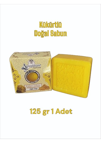 Kükürt Sabunu Kükürt Doğal El Yapımı Naturel Sabun Soap 125 gr