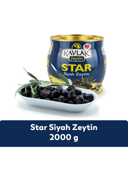 Star Siyah Zeytin 2 kg(Brüt) Teneke fiyatları