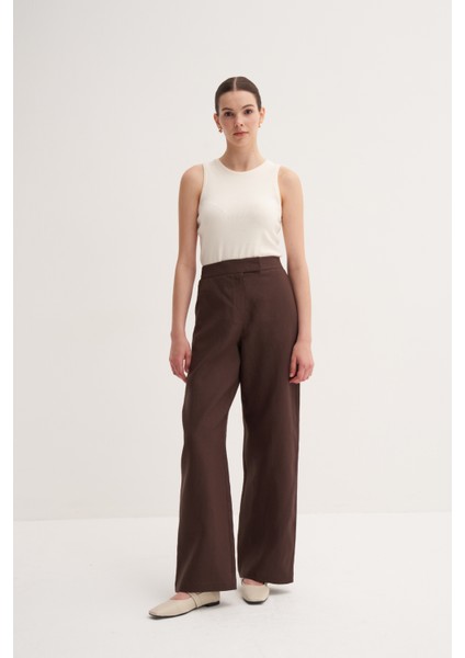 %100 Keten Rahat Pantolon