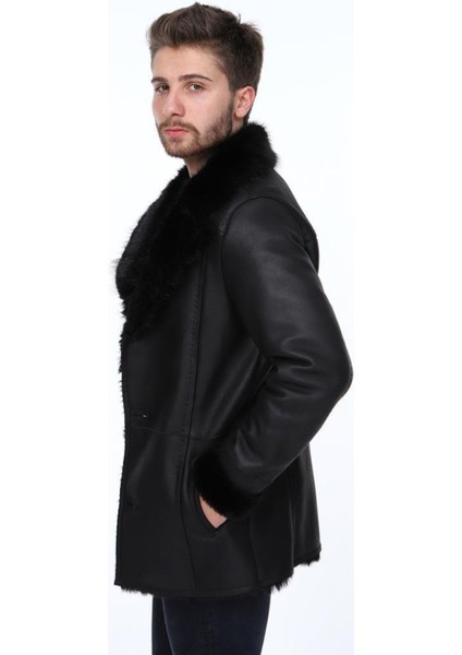 Hakiki Deri Siyah Classico Kürklü Erkek Deri Ceket indirimleri