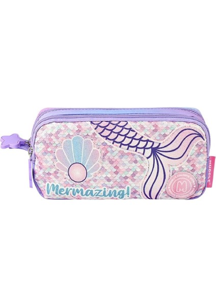 2 Bölmeli Mermazing Kalemlik Lila (MU-5745)