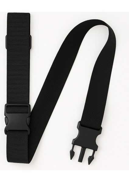 Valiz Kemeri Siyah Kilitli Tokalı Ayarlanabilir 2 Adet fırsatları