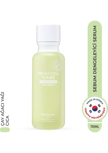 Fresh Cica Toner Nemlendirici Sebum Dengeleyici Tonik Kore 110ml