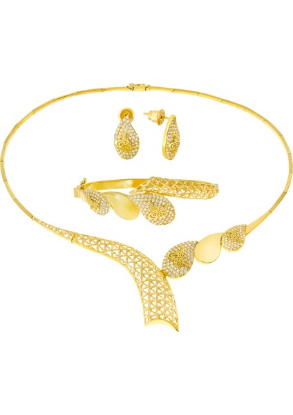 22 Ayar Altın Üçlü Set