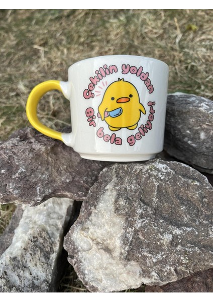 Esprili Seramik Kahve Kupası 200 ml Komik Baskılı Seramik Hediyelik Kupa