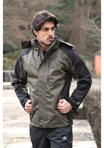 Fy 162 Sogne 3'ü 1 Arada Su Geçirmez Mont Çıkarılabilir Polar Astarlı, Nefes Alabilen Outdoor Ceket