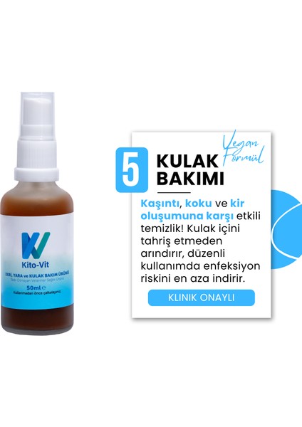 Kedi/köpek Deri, Kulak, Ağız, Yara ve Tüy Bakım Ürünü 50 ml