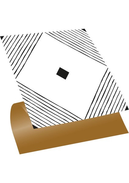 Kendinden Yapışkanlı Siyah Karo Desenli Pvc Karo 30X30 cm (33 Adet) 3m2