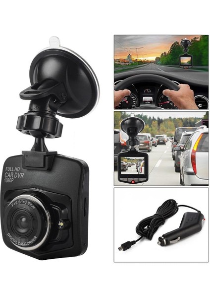 Araç Içi Kamera 1080P 5mp Yol Kayıt Cihazı 32GB Hafıza Kartı Destekli 2.4' Ekranlı