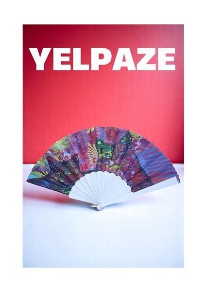 Desenli Yelpaze – Renkli ve Şık Figürlü Tasarım