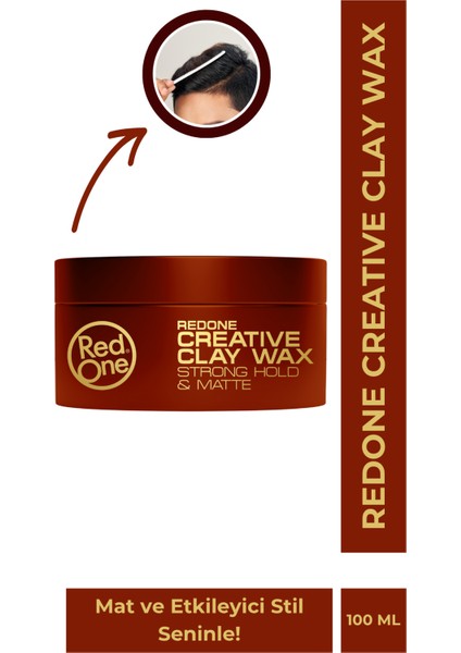 Creative Clay Wax 100 ml | Güçlü Tutuş ve Mat Etki