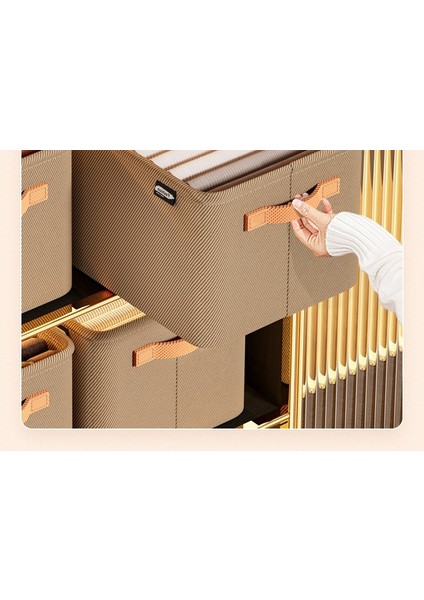 Giysi Saklama Kutusu Kalın Kumaş Saklama Sepeti Giysiler ve Pantolon Saklama Yurdu Ev Dolabı Irme (Yurt Dışından) fiyatları