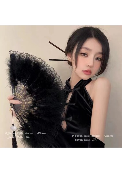 Muhteşem Retro Avrupa Gül Katlanır Fan (Yurt Dışından) modelleri