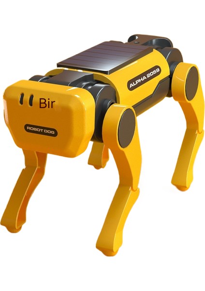 Güneş Enerjili Elektrikli Robot Köpek Çocuk Montaj Oyuncak Çocuk Eğitici Robot (Yurt Dışından)