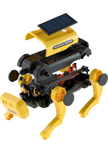 Güneş Enerjili Elektrikli Robot Köpek Çocuk Montaj Oyuncak Çocuk Eğitici Robot (Yurt Dışından)