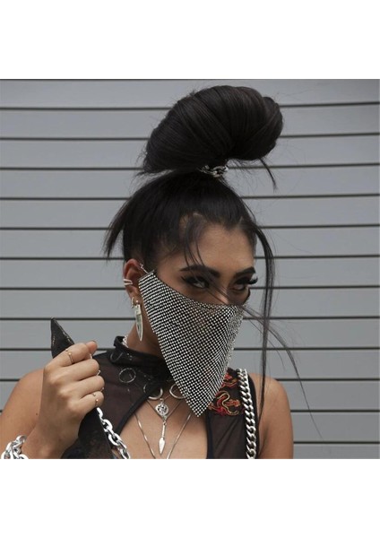Halloween Rhinestones Yüz Maskesi (Yurt Dışından) indirimleri