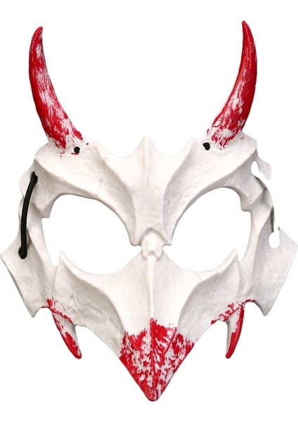 Halloween Iki Boyutlu Yarım Yüz Kanlı Maske Gösterisi Maskesi (Yurt Dışından)