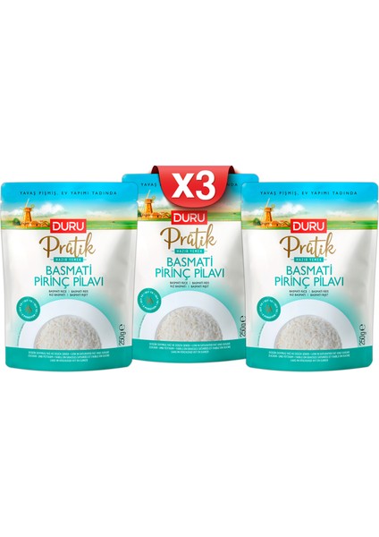 Duru Basmati Pirinç Pilavı (3 x 250G )