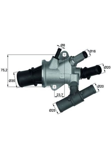 Mahle TI16888 -Knecht-Behr TI16888 Termostat 88 Doblo Stılo Marea Bravo Brava 147 156 166 Lybra 1.9jtd Musurlu 46785392