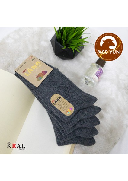 Bayan Kışlık Termal Etkili (5'li Paket) Lambswool Kuzu Yünlü Çorap modelleri