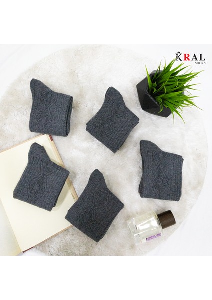 Bayan Kışlık Termal Etkili (5'li Paket) Lambswool Kuzu Yünlü Çorap