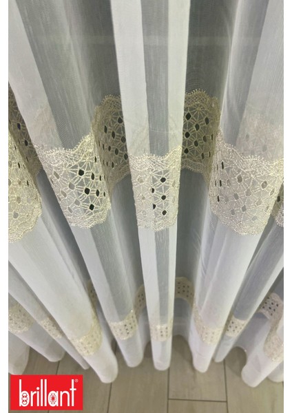 Gold Armür 1/2,5 Normal Pileli Ütü Istemez Kırışmaz 3 Sıra Işlemeli Armürlü Tül Perde fiyatları