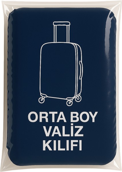 Valiz Kılıfı Bavul Yıkanabilir Lacivert