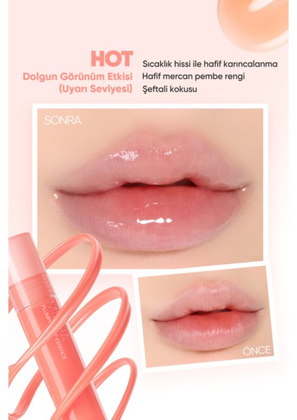 Dolgunlaştırıcı Etkili Dudak Bakım Esansı Plumping Lip Essence (No.1 Hot) fiyatları