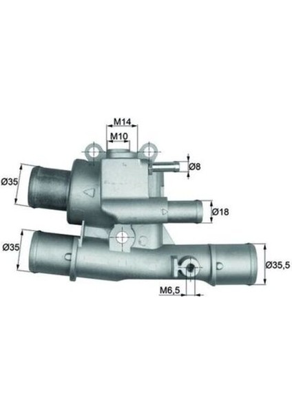 Mahle TI12488 -Knecht-Behr TI12488 Termostat 88 Doblo Palio Weekend Albea Bravo Brava Marea Stılo Dedra Lybra 1.6 16V 46776216