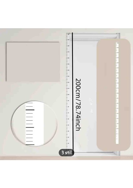 Boy Ölçüm Cetveli modelleri