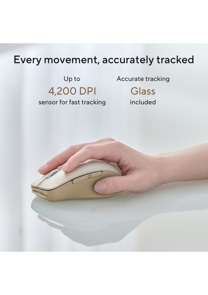 MD200 Smartomouse Silent Plus - Beige Mouse
