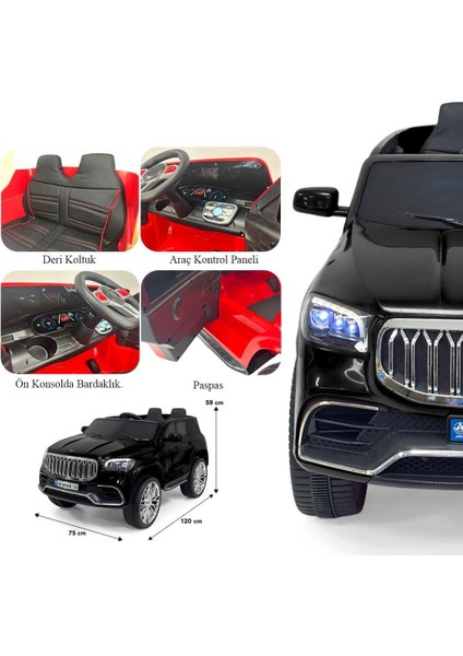 Peluşçu Dayı Akülü Araba 12 Volt Uzaktan Kumandalı Ata Gt Deri Koltuk modelleri